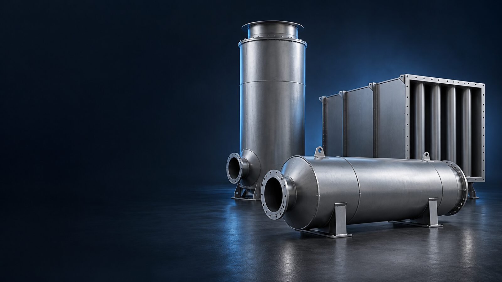 Industrial acoustic silencers